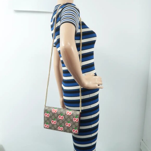 100% Authentic Gucci Brown GG Canvas Shoulder Bag 778-113024 - Picture 7 of 12